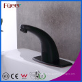 Fyeer New Cold and Hot Water Washbasin Tap Sensor Preto com Válvula de Ajuste de Temperatura